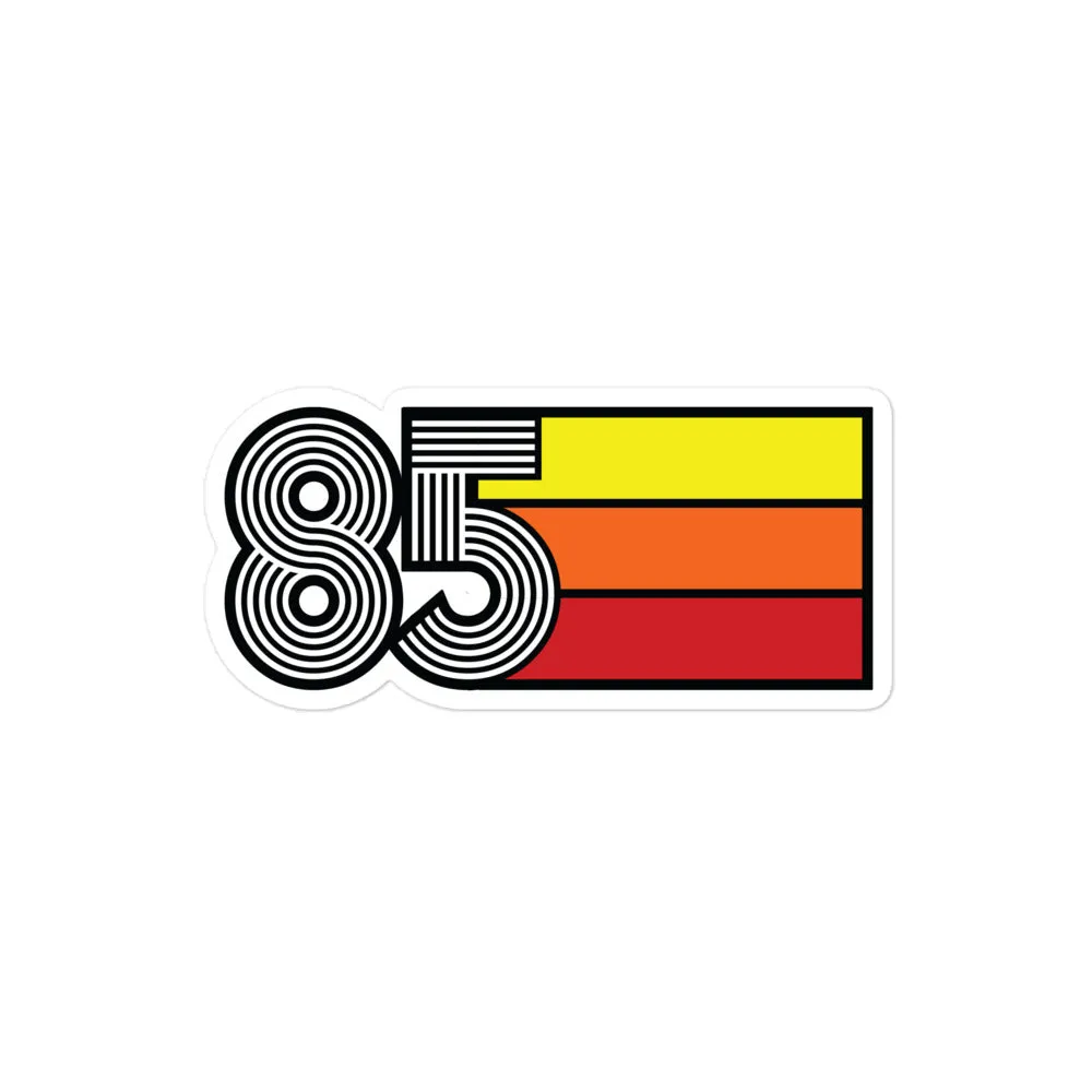 85 - 1985 Retro Tri- Line Decal Decoration Bubble-free Vinyl stickers