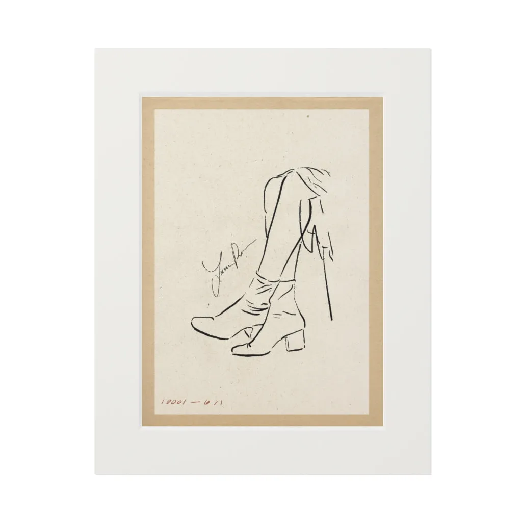 Boots Matted Fine Art Print