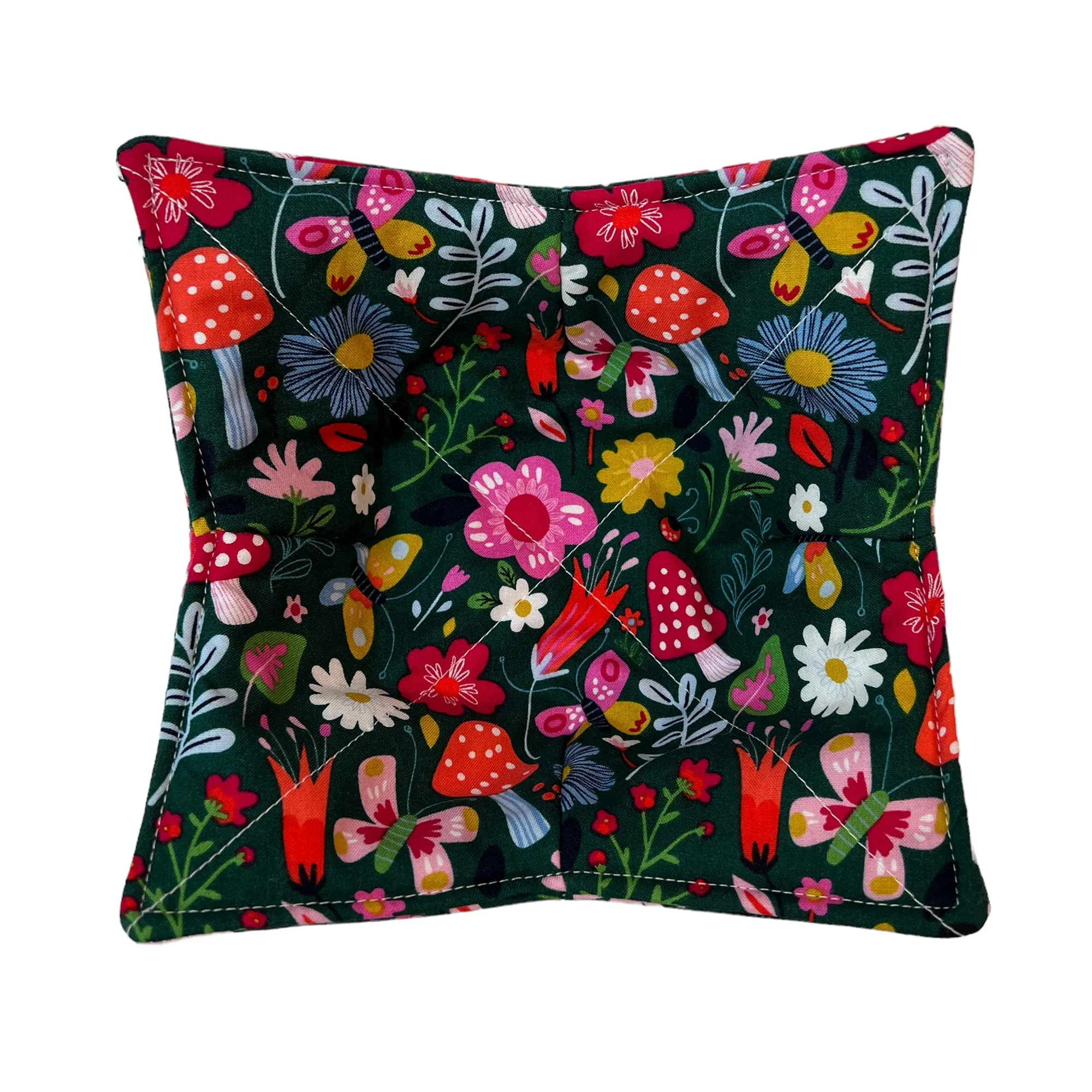 Floral Mushroom Microwave Bowl Cozy