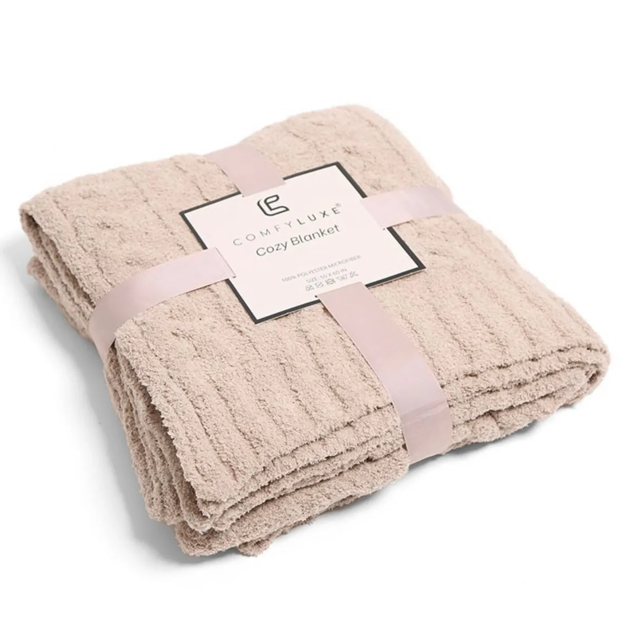 In My Feels Throw Blanket - Beige