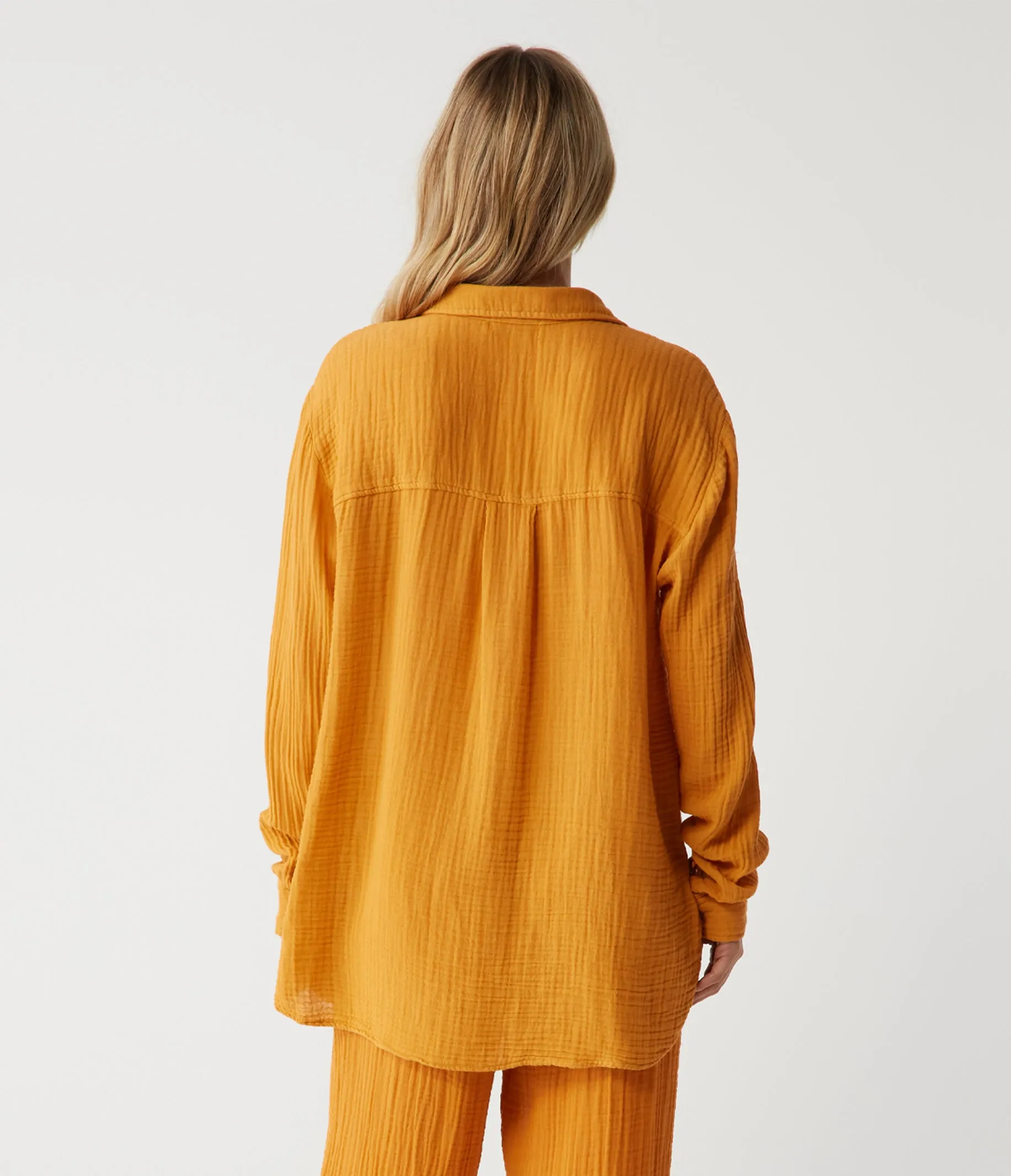 Leo Gauze Button Down Shirt