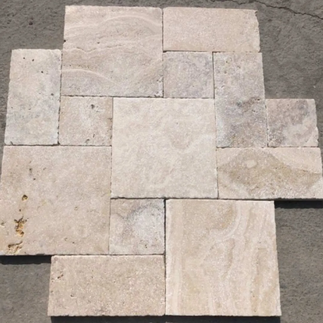 LILAC IVORY Brushed-Unfilled Tumbled Edge Paver