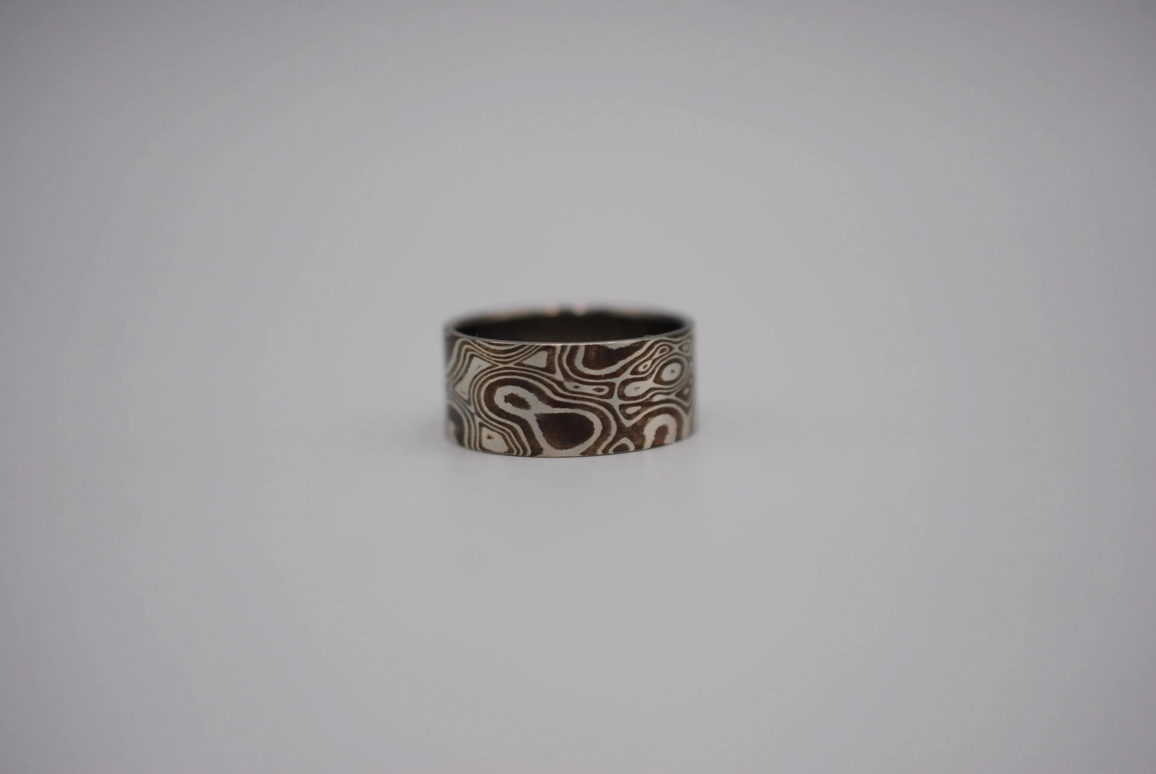 Mokume Gane: Silver and Copper Large Ring