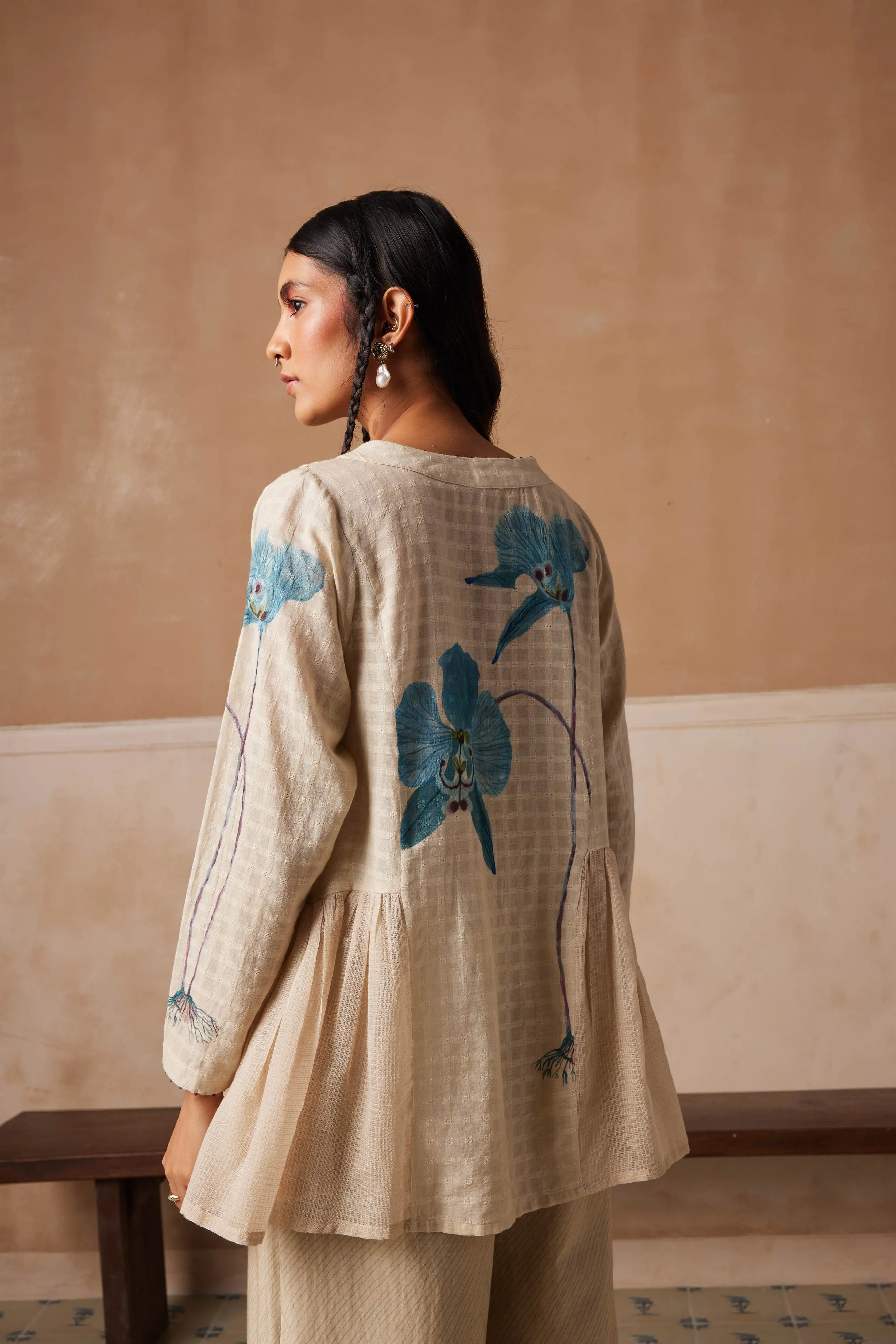 New Season Summer Fall 24-Top Hill Cotton Dayflower print-SS24-HLT-DFP-Fashion Edit Cord Studio