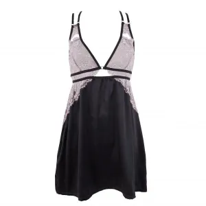 Saltem Chemise - Lilac/Black - Size