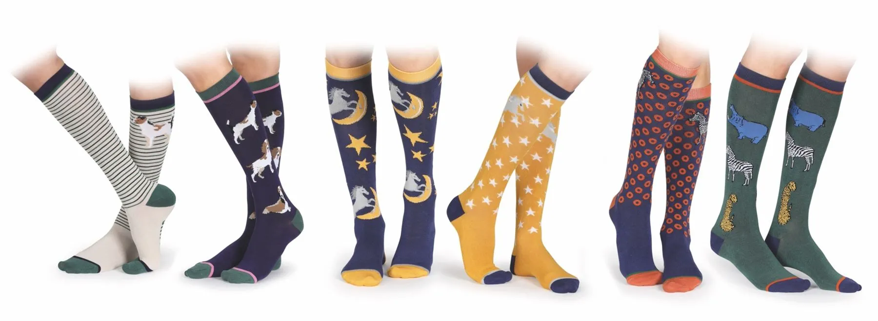 Shires Bamboo Horse Riding Socks - 2 Pack