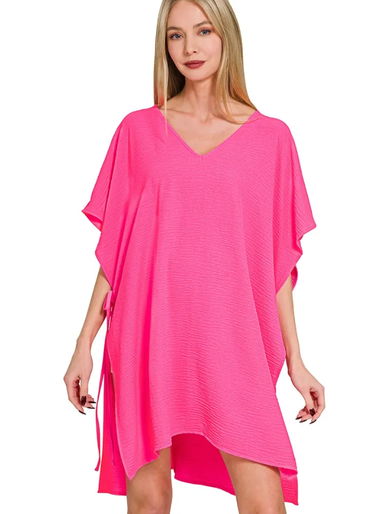 Vacay Mode Cover-Up - Neon Fuschia